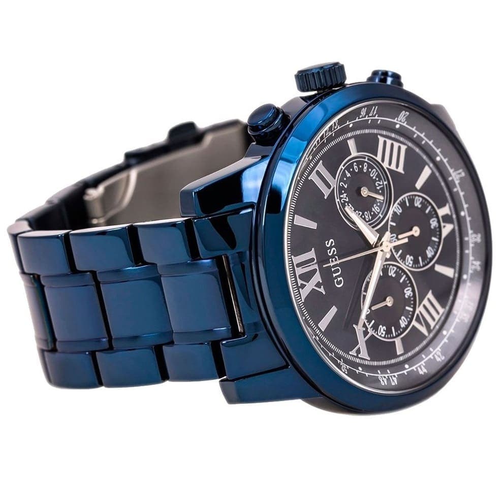 Guess blue outlet metal watch