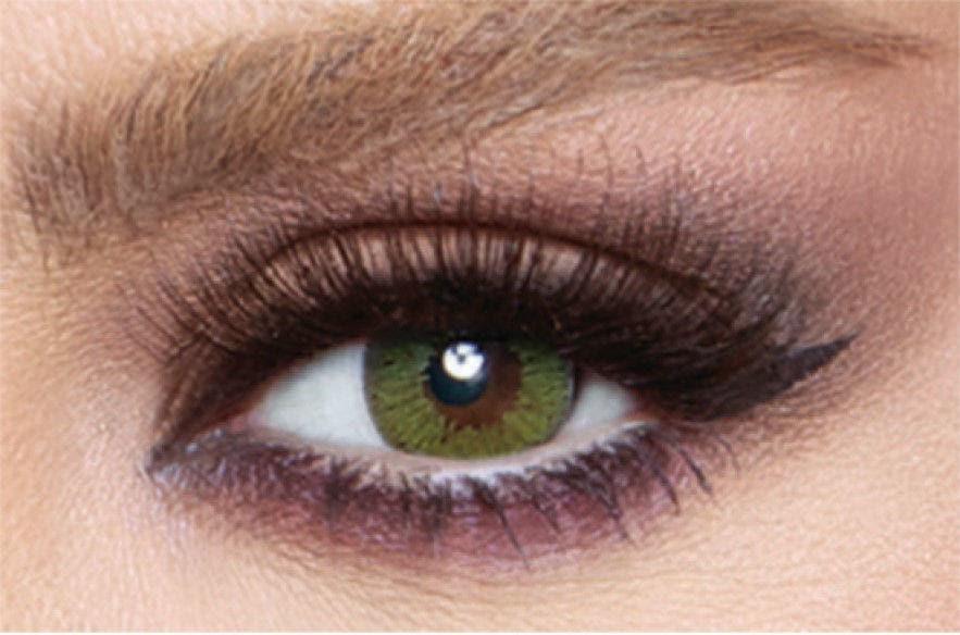 Bella Glow Cosmetic contact lenses- Lime Green