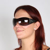  Black Shield Quadrille Sunglasses