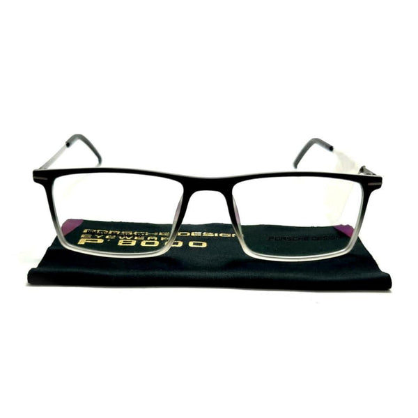 بورش ديزاين - Rectangle frame men eyeglasses PO7012#