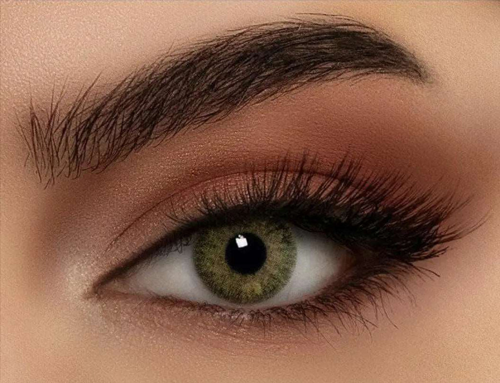 Bella Natural Cosmetic contact lenses- Green Yellow