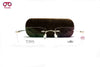  Rectangle with Metal Sides Eyeglasses #1010