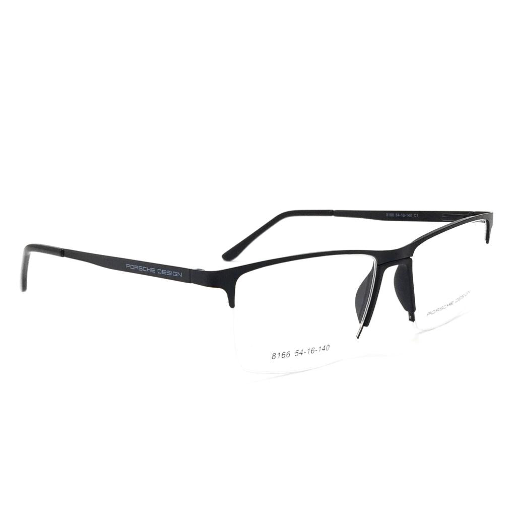 نظارة طبية نصف اطار مستطيلة الشكل من بورش ديزاين 8166