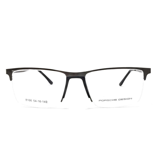 نظارة طبية نصف اطار مستطيلة الشكل من بورش ديزاين 8166