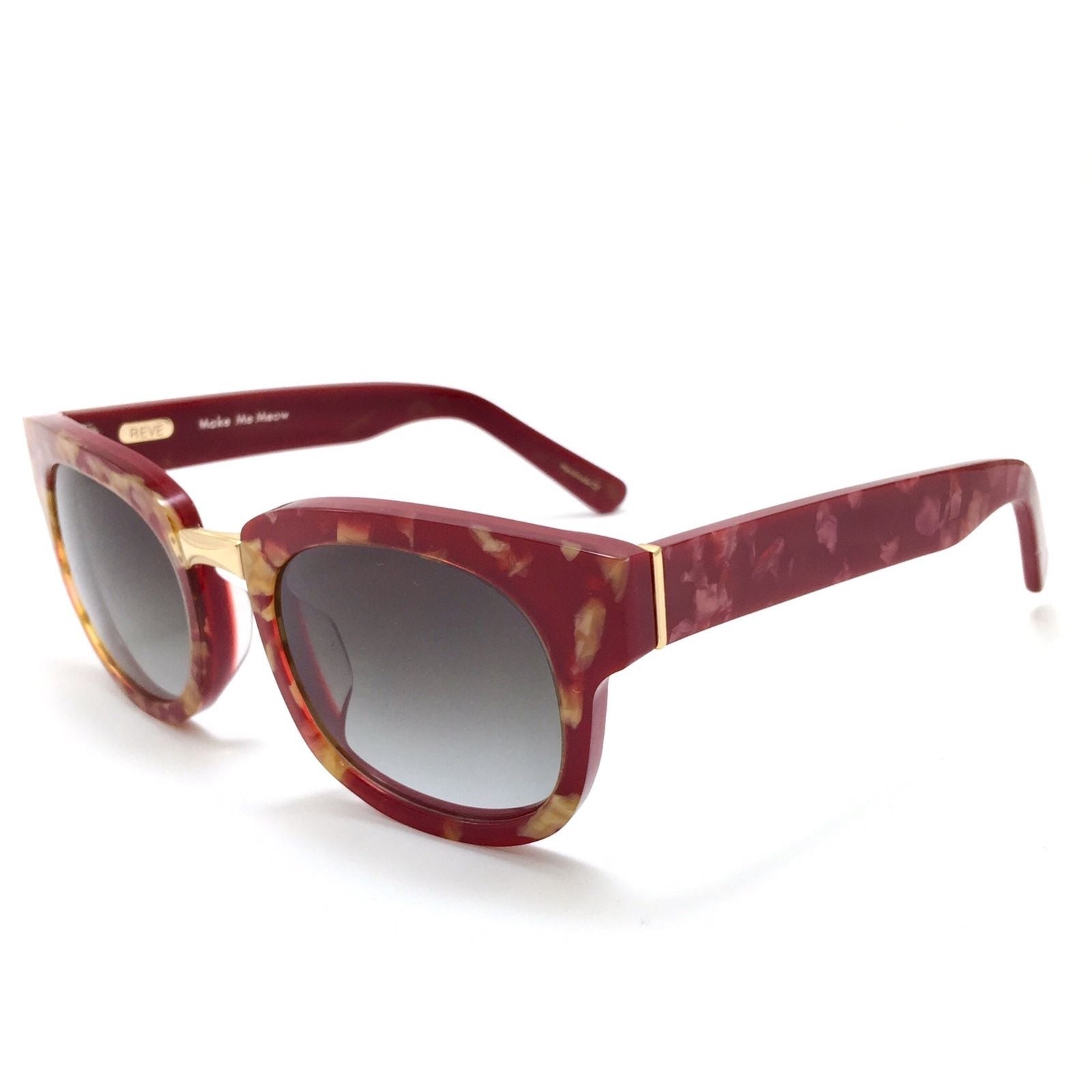Reve Make Me Meow Sunglasses REVÉ BY RENÉ Woman SUNGLASSES Black Make Me Meow Hand Made  main image 2