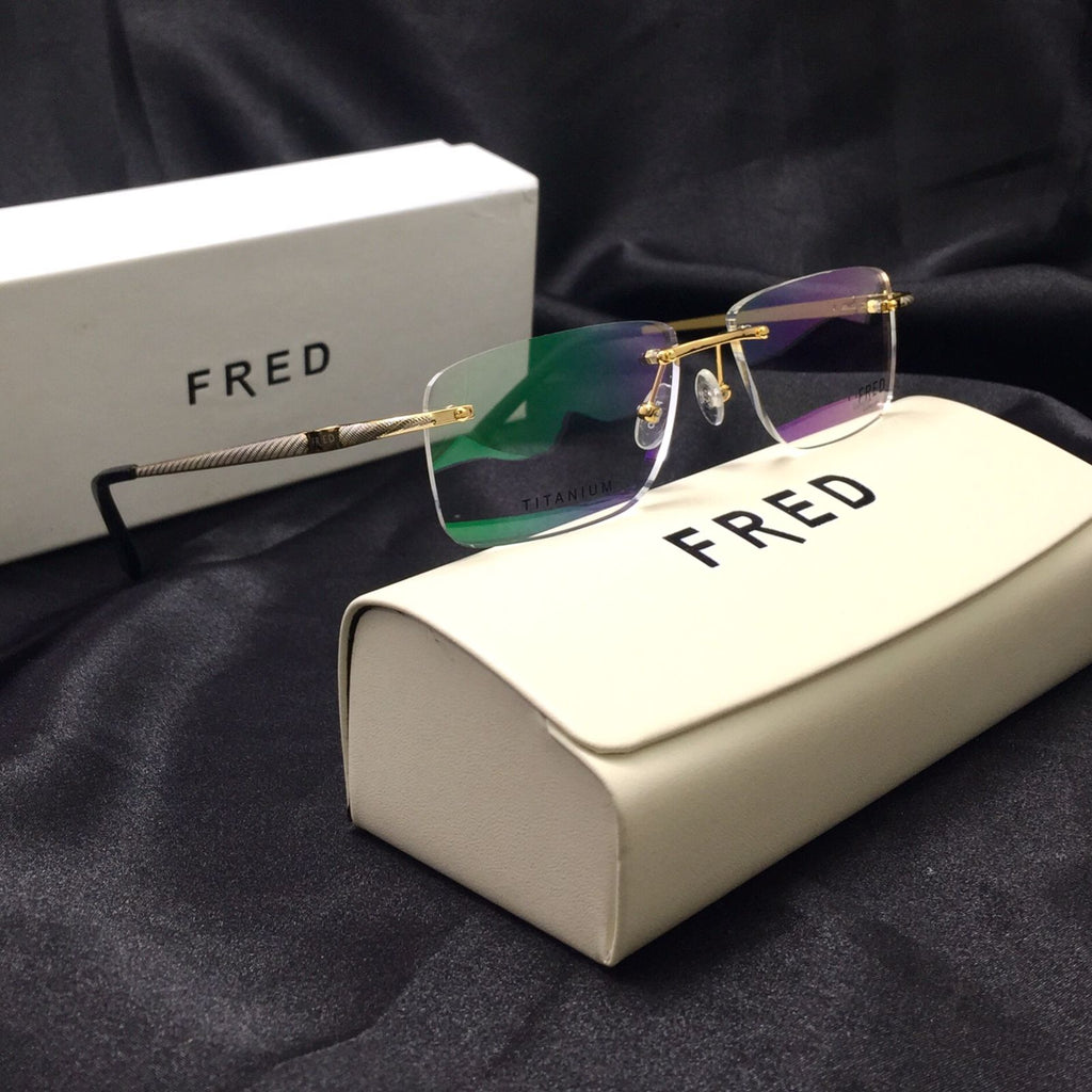 نظارة بدون اطار مستطيلة الشكل من فريد WINCH