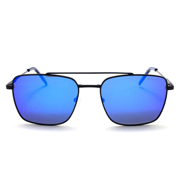 نظارة شمسية مستطيلة الشكل من هوجو بوص OLD7412 ازرق