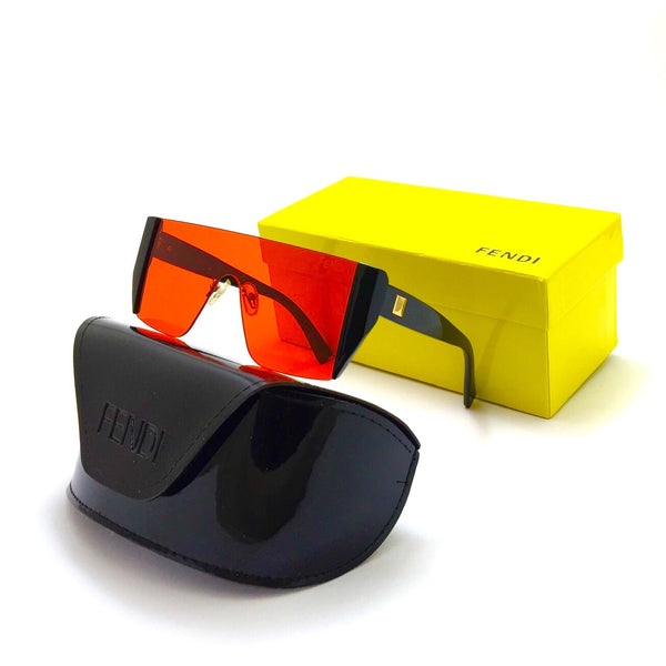 فيندى -  Rectangle Women Sunglasses FF8096#