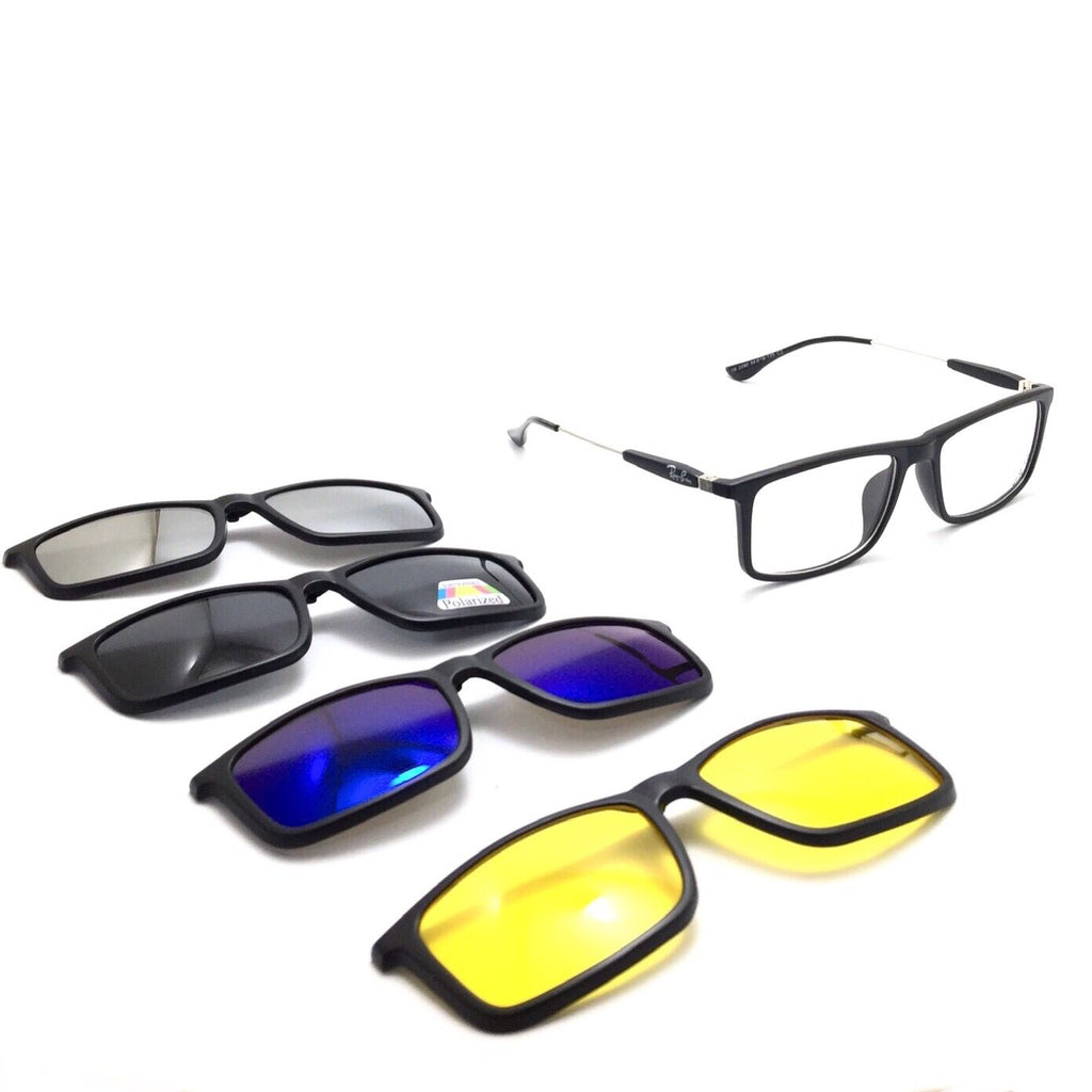 ( 5 in 1 )  ريبان Sunglasses Polarized clip on