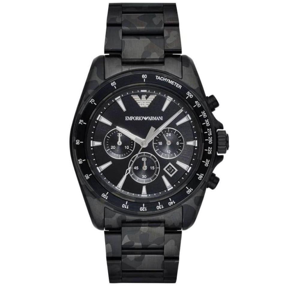 ساعة امبوريو ارماني للرجال , Emporio Armani , Sigma AR11027 , Metal , Men , Black , Original