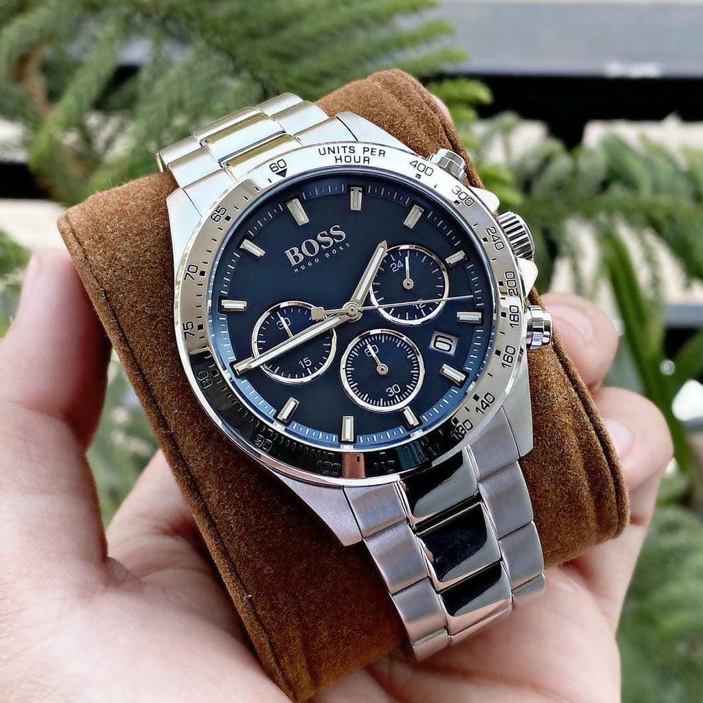 Hugo boss watch mens silver store