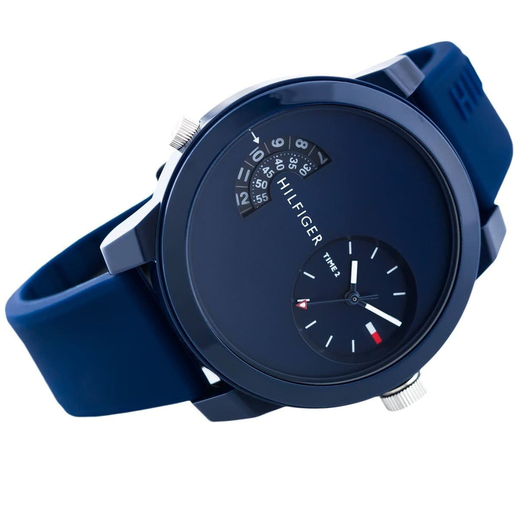 Tommy hilfiger watch blue rubber clearance strap