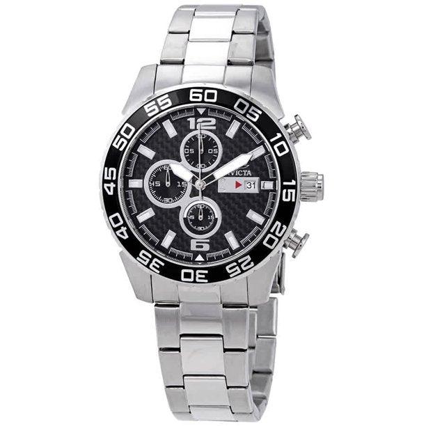 Invicta Men's 21375 Specialty Chrono Ss silver Carbon Fiber Dial Watch - cocyta.com 