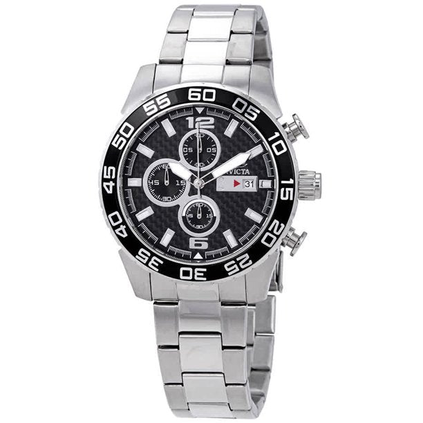 Invicta Men's 21375 Specialty Chrono Ss silver Carbon Fiber Dial Watch