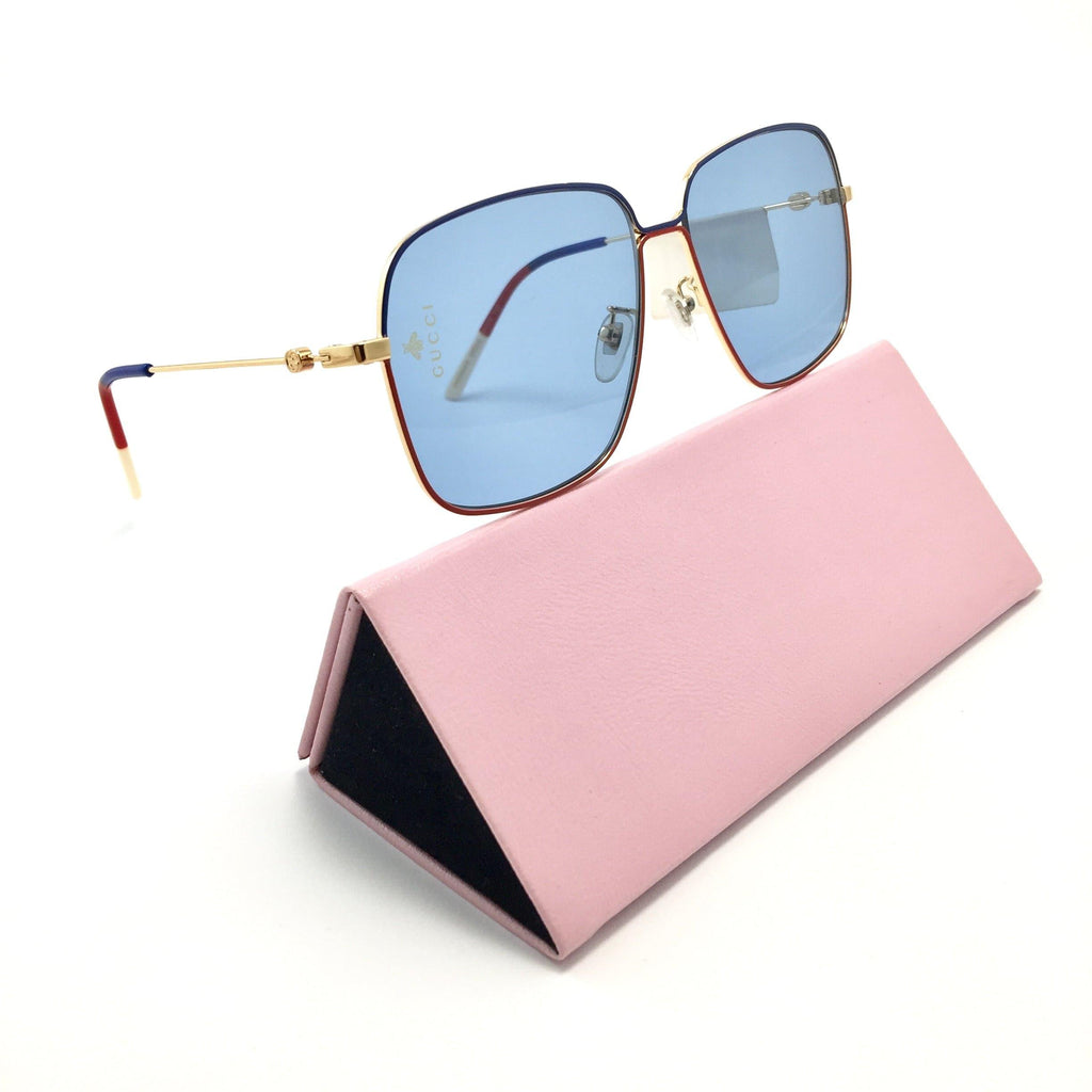 جوتشي Rectangle frame sunglasses GG 0394#