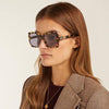 جوتشى brown frame sunglasses for women gg0418s