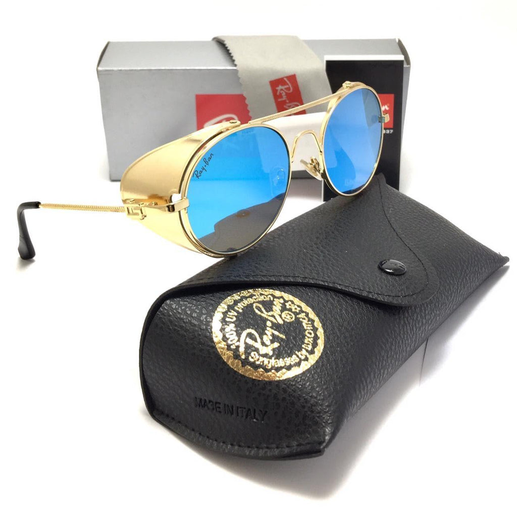 ريبان -Round blue Sunglasses rb66558#
