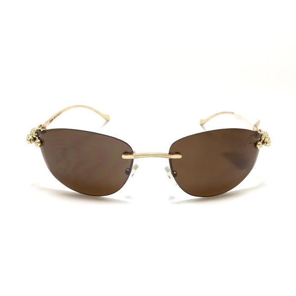 كارتيه - Brown Women Sunglasses bb223