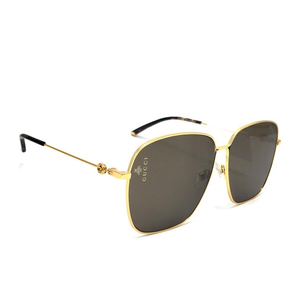 جوتشي Rectangle frame sunglasses GG 0394#