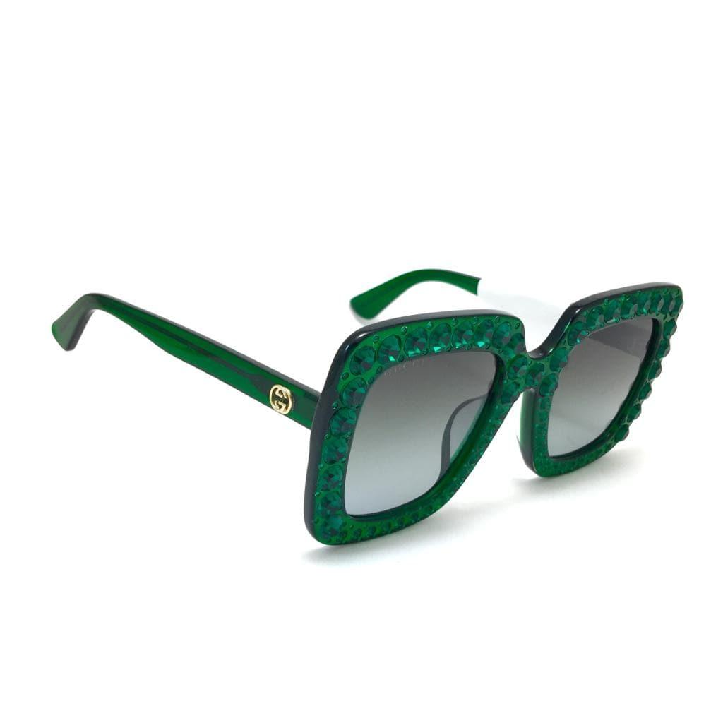 جوتشي Rectangle frame sunglasses GG0148s