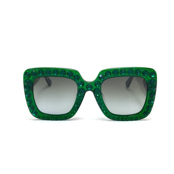 جوتشي Rectangle frame sunglasses GG0148s