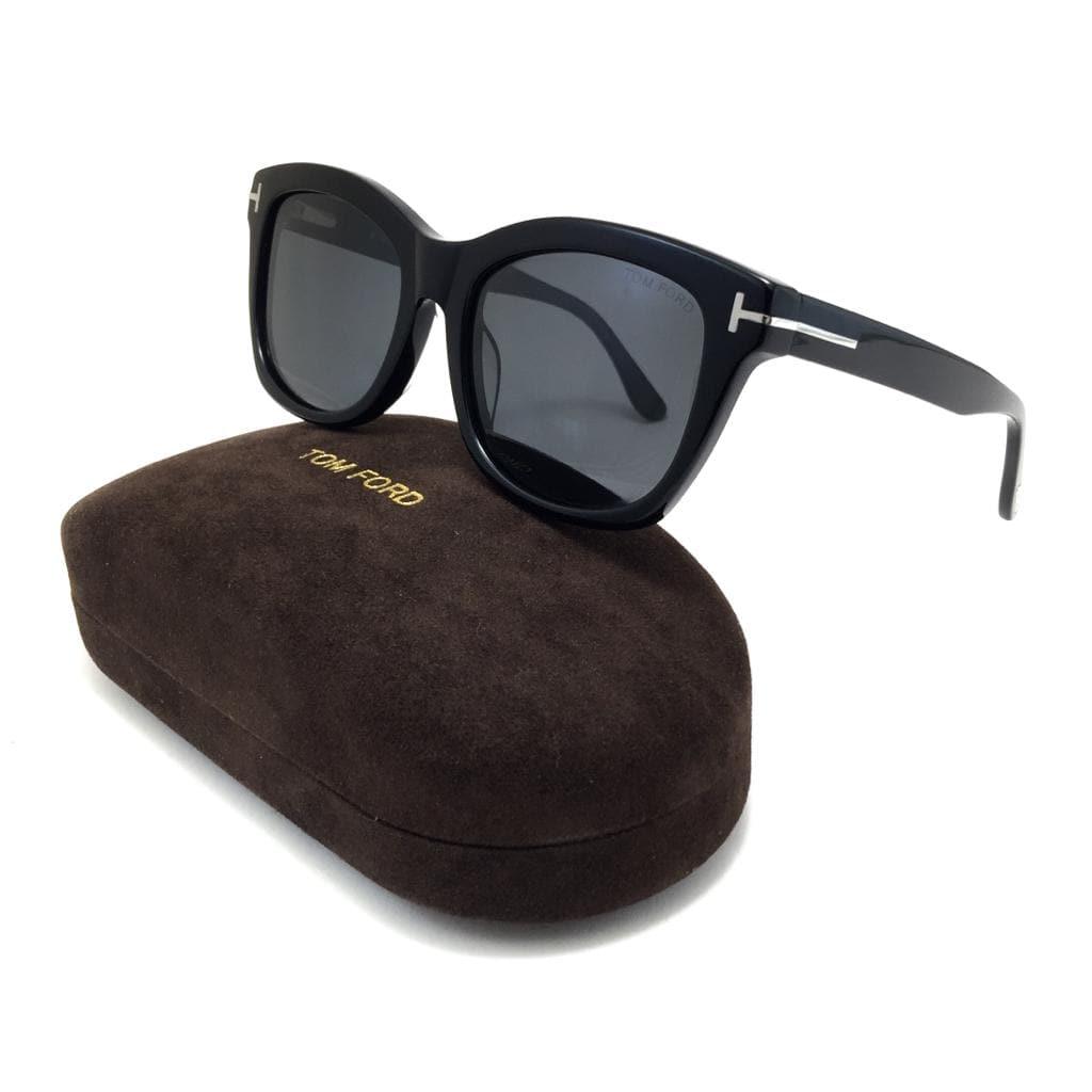 توم فورد square unisix sunglasses - black - FT 9352