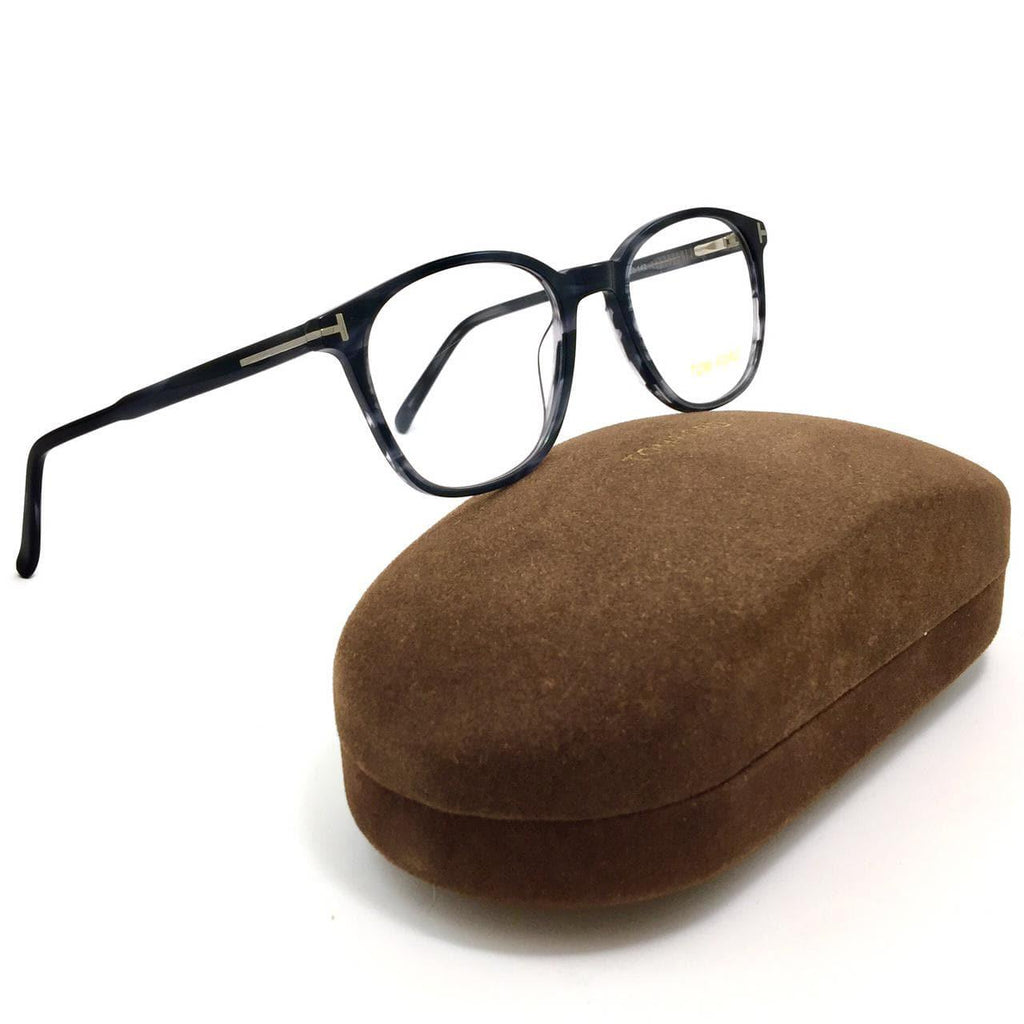 توم فورد-round unisex glasses - Black - FT 5660