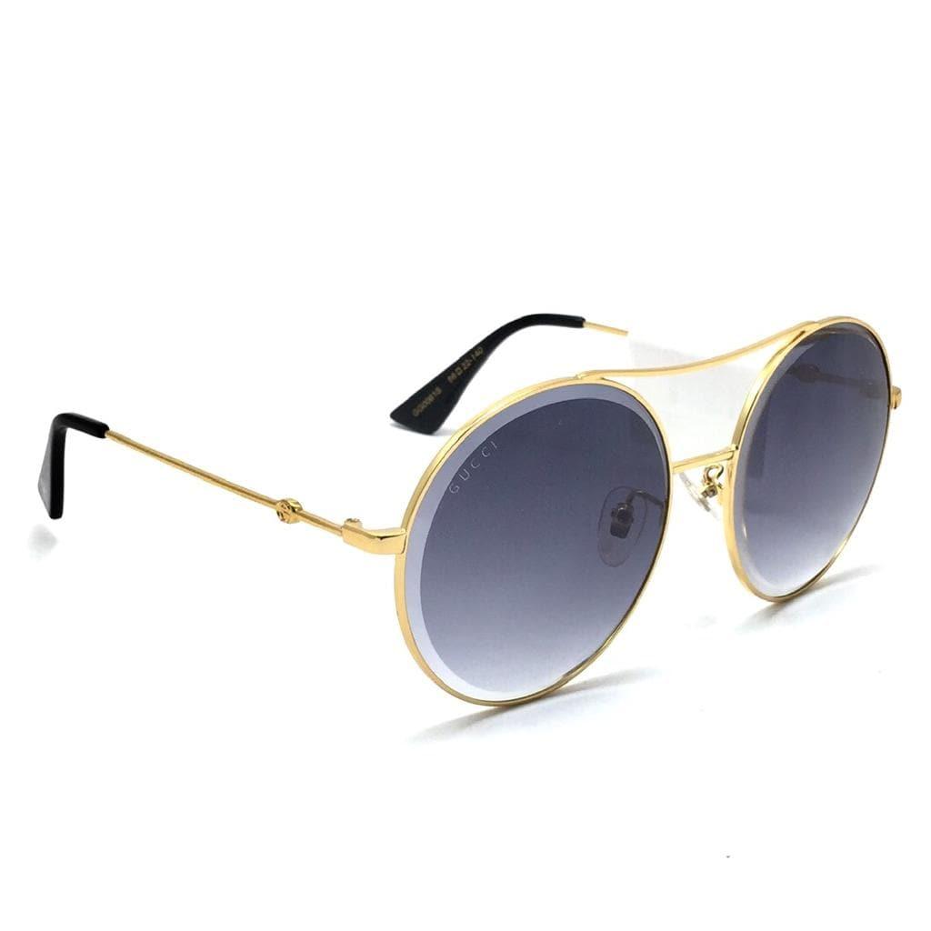 جوتشى-round sunglasses for women GG0061S