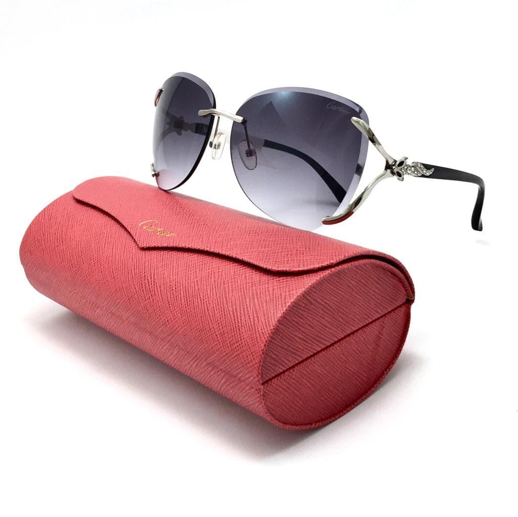 كارتييه-rectangle women sunglasses TAFFETAS