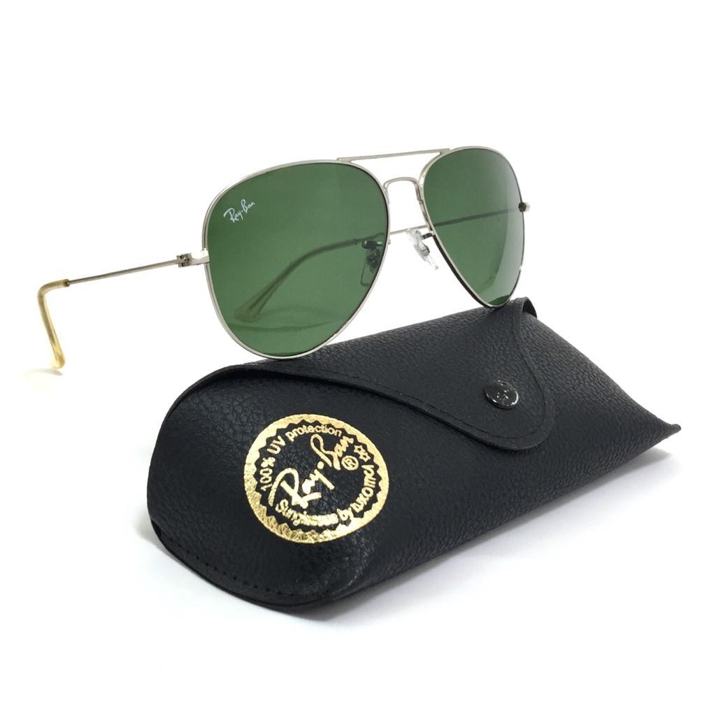 ريبان -Aviator Dark Green Sunglasses  RB3025 - cocyta.com 