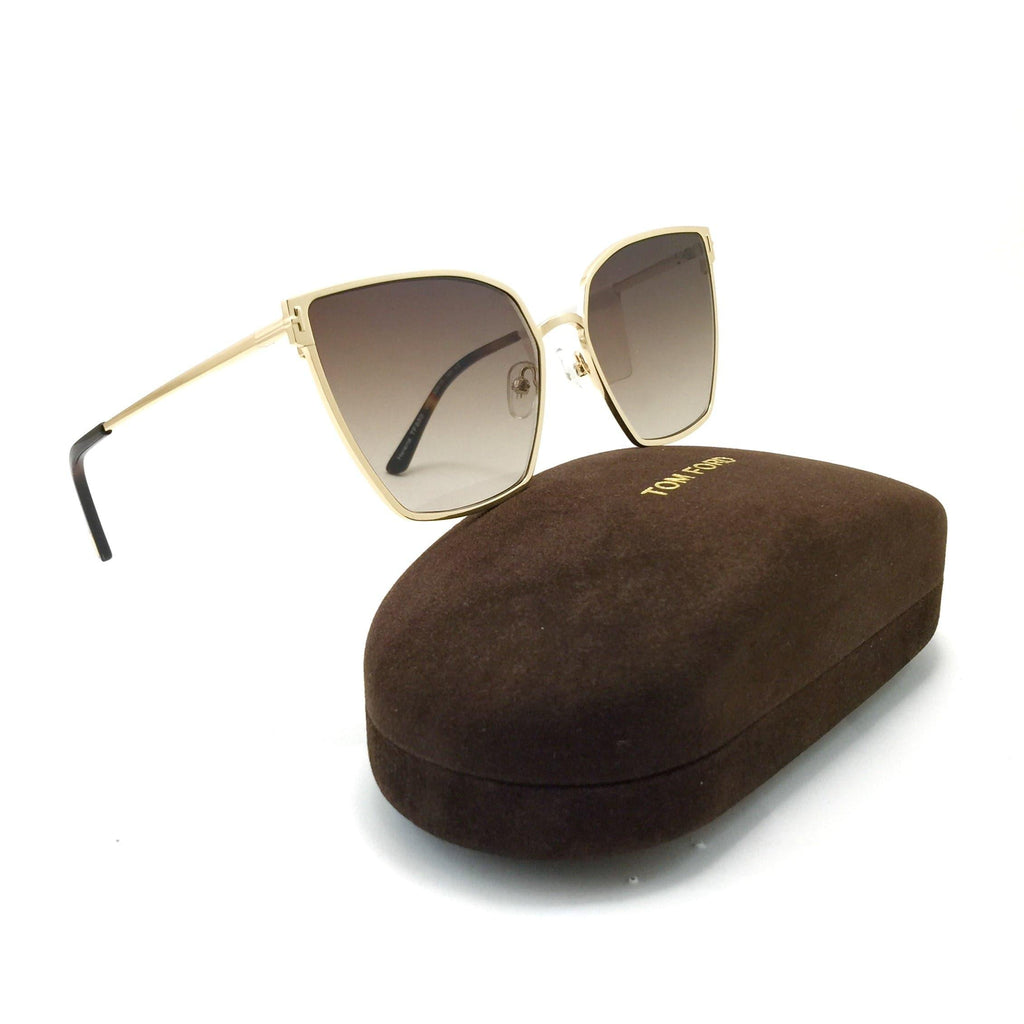 Cat eye frame sunglasses for women توم فورد HELENA TF653