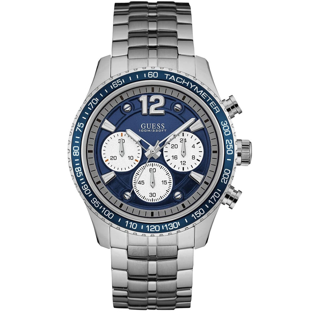 Mens silver guess discount watch